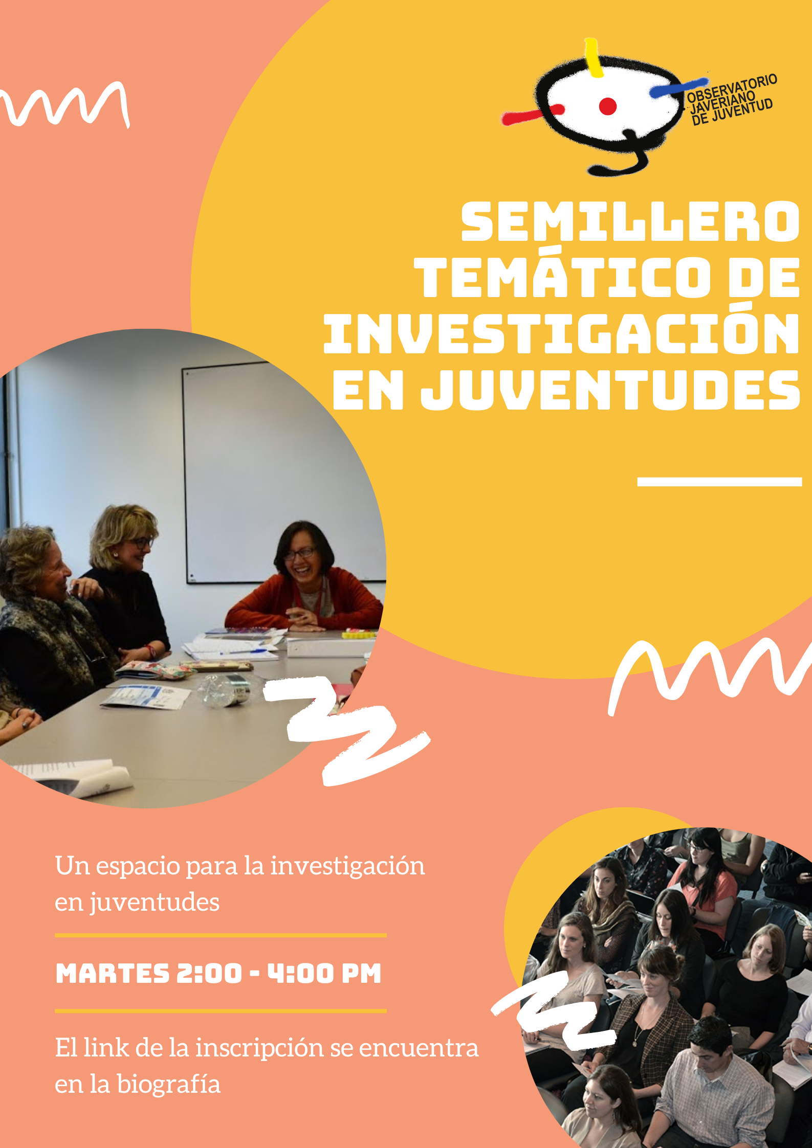 Convocatoria del semillero temático de investigación en juventudes imagen